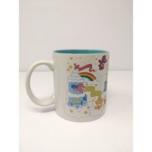 Care Bears 2023 Ceramic Coffee Mug 20 oz Rainbow Castle Blue Interior